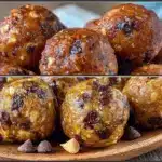 no bake peanut butter chocolate chip energy balls - featured image