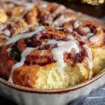 overnight cinnamon roll casserole - featured image