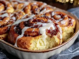 overnight cinnamon roll casserole - featured image