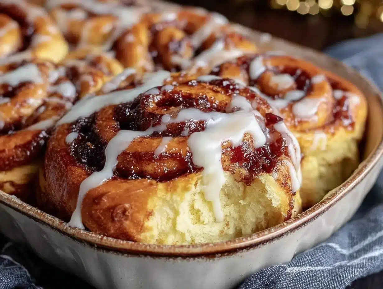 overnight cinnamon roll casserole - featured image