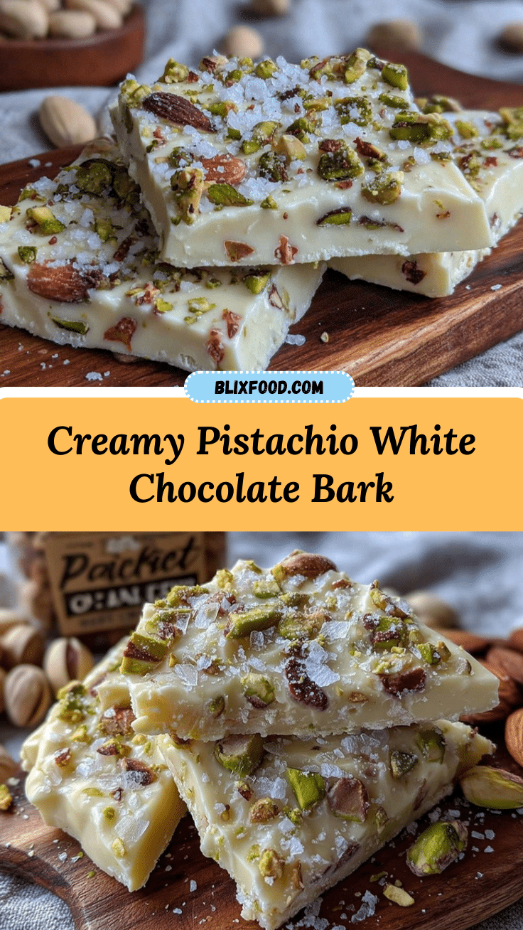 pistachio white chocolate bark recipe