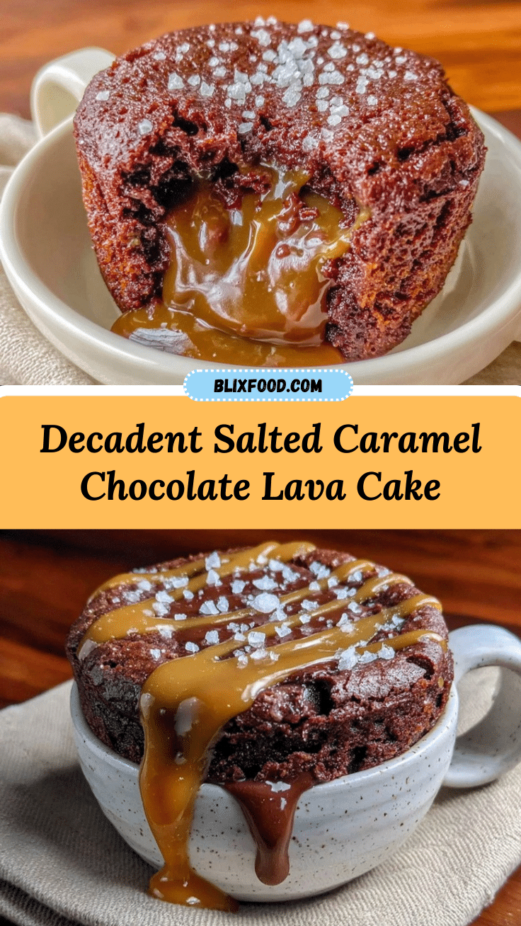 salted caramel chocolate lava mug cake recipe