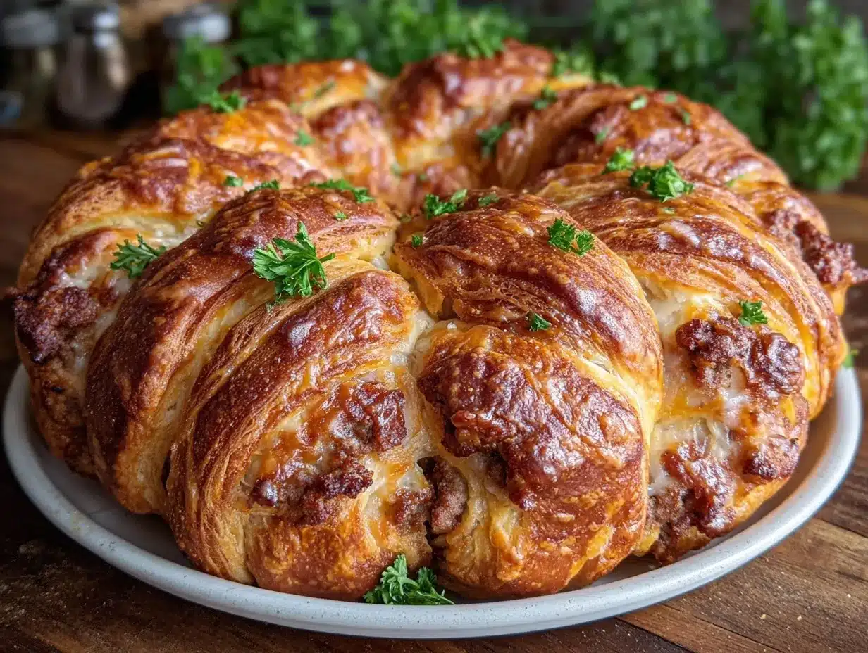 sausage cream cheese crescent rolls preparation steps