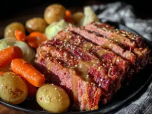 slow cooker corned beef recipe - featured image