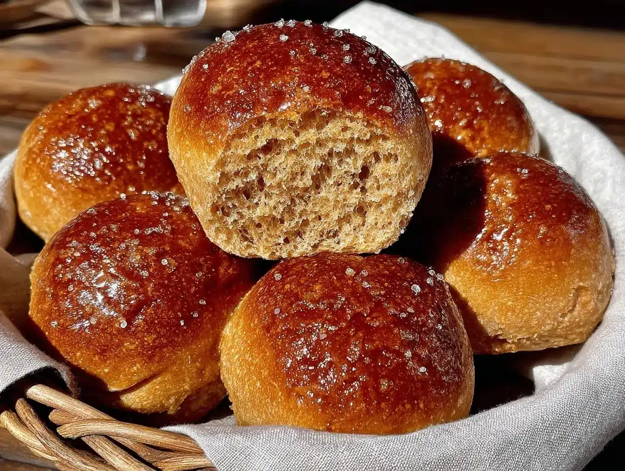 soft honey butter whole wheat sourdough rolls preparation steps