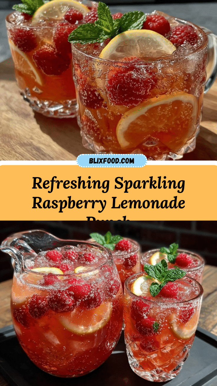 sparkling raspberry lemonade punch recipe