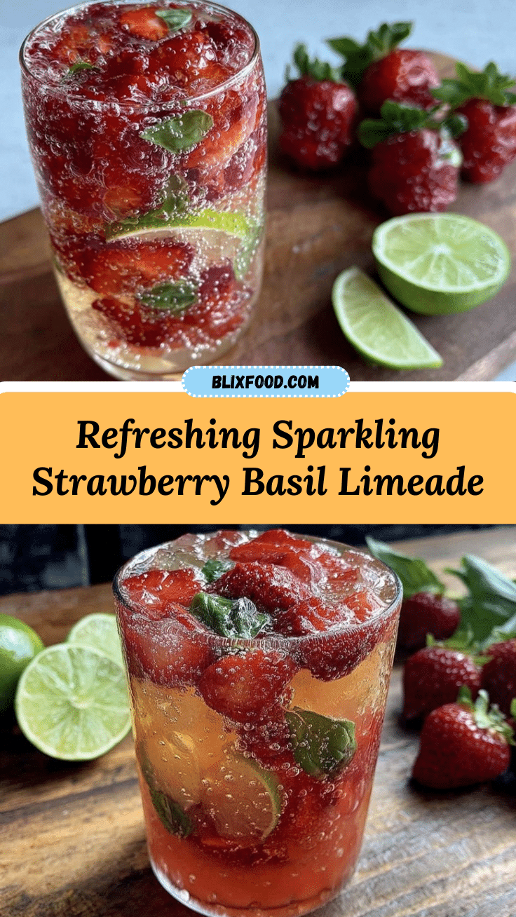 sparkling strawberry basil limeade recipe