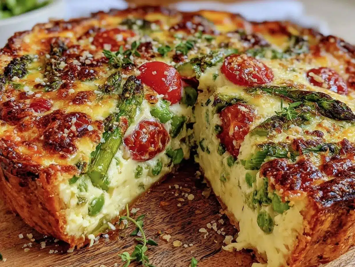 spring vegetable quiche preparation steps