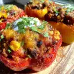 taco stuffed bell peppers - featured image