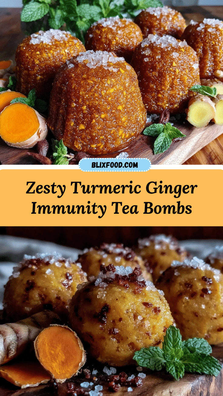 turmeric ginger immunity tea bombs recipe