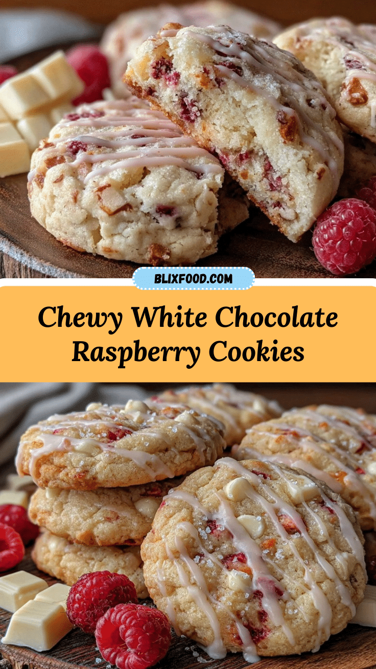 white chocolate raspberry cookies recipe