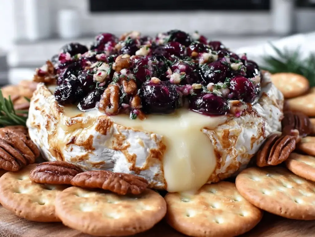 baked brie wheel - featured image