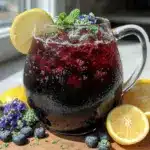 butterfly pea flower lemonade - featured image