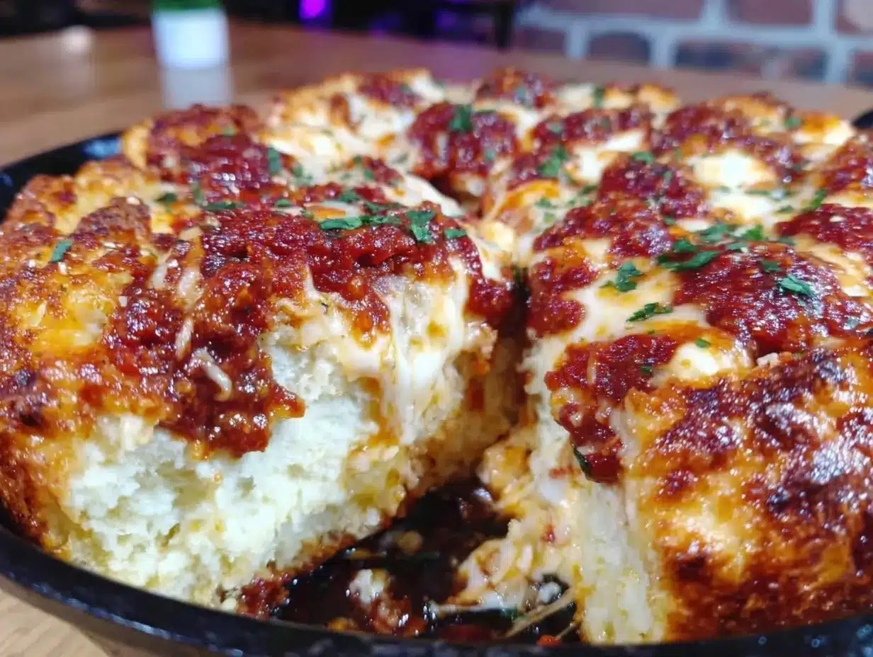 cast iron deep dish pizza preparation steps