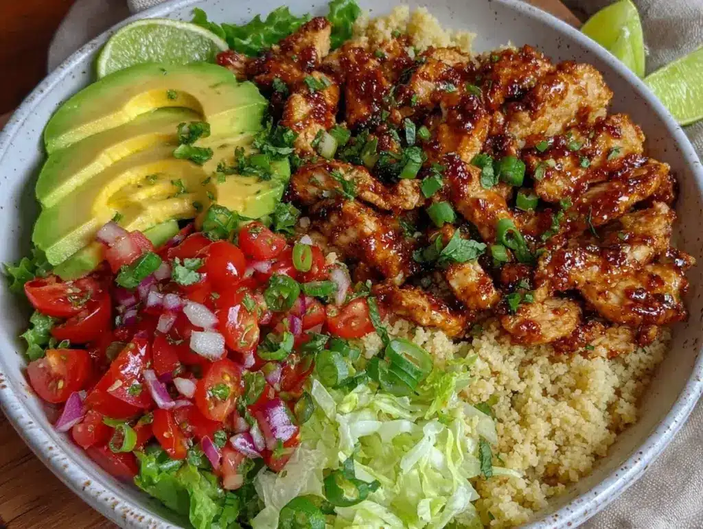 cauliflower rice burrito bowl - featured image
