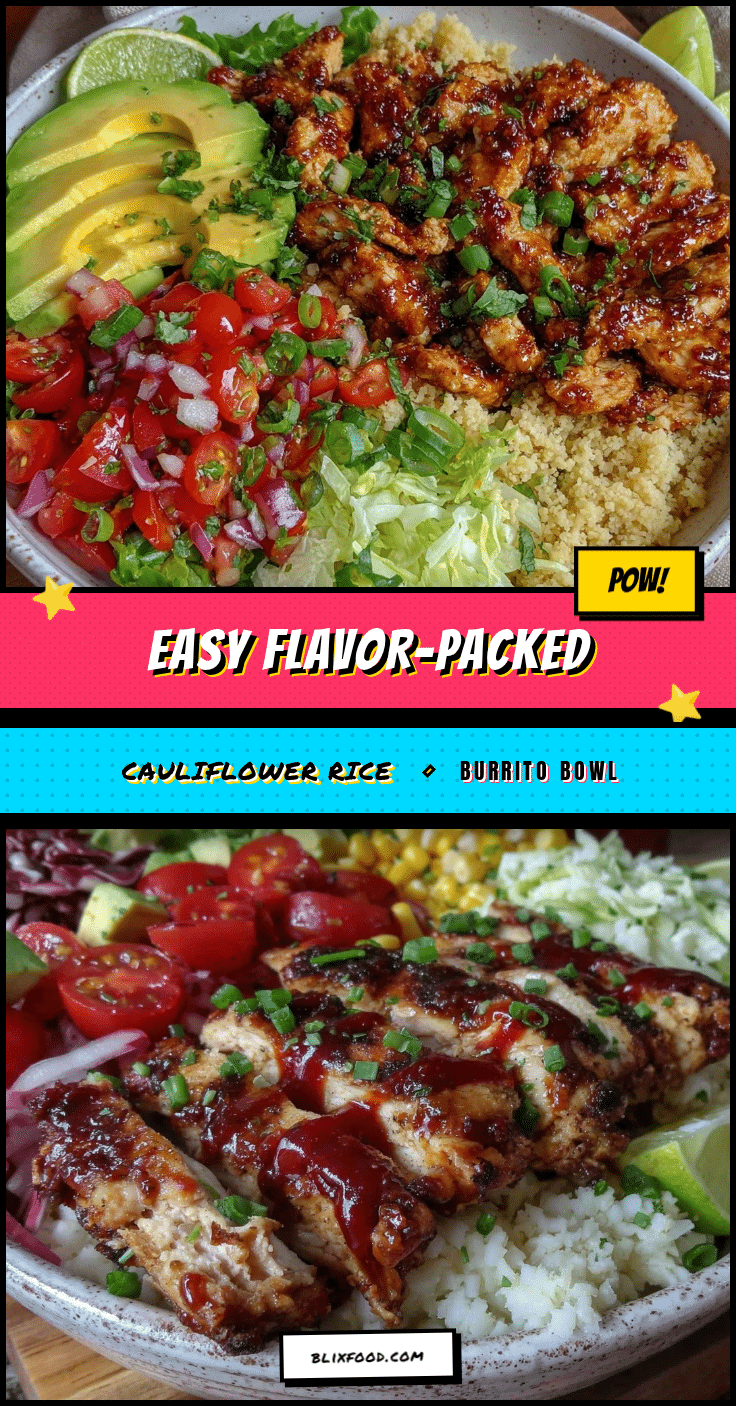 cauliflower rice burrito bowl recipe