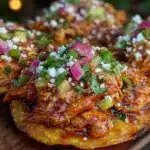 chicken tinga tostadas - featured image