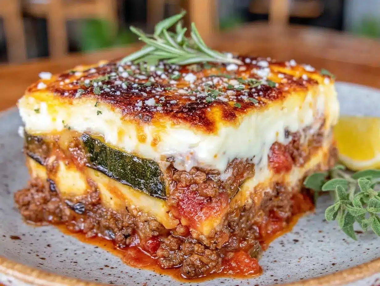 classic authentic greek moussaka preparation steps