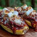 cozy campfire banana boats - featured image