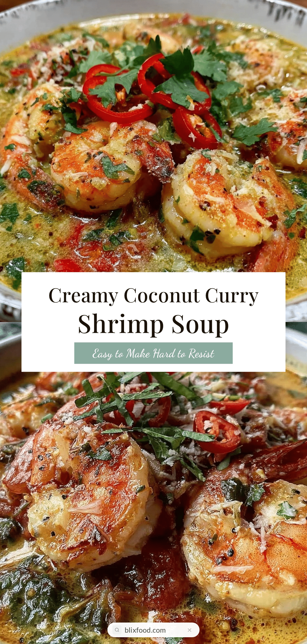 creamy coconut curry soup with shrimp recipe