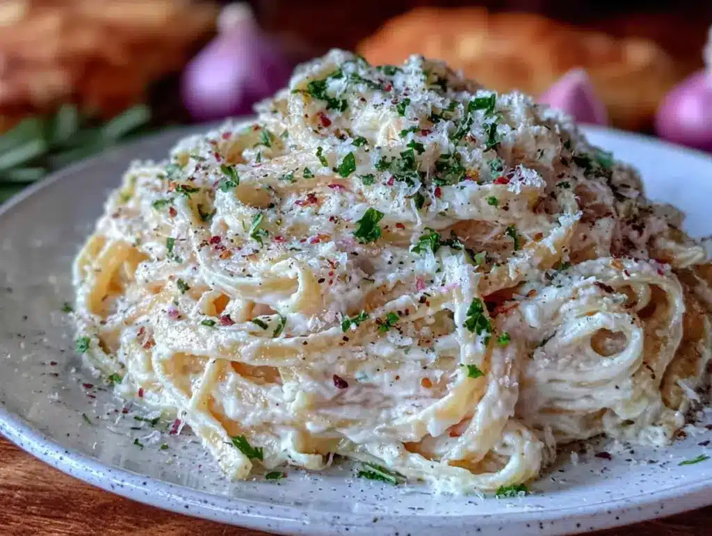 creamy dairy free alfredo sauce - featured image