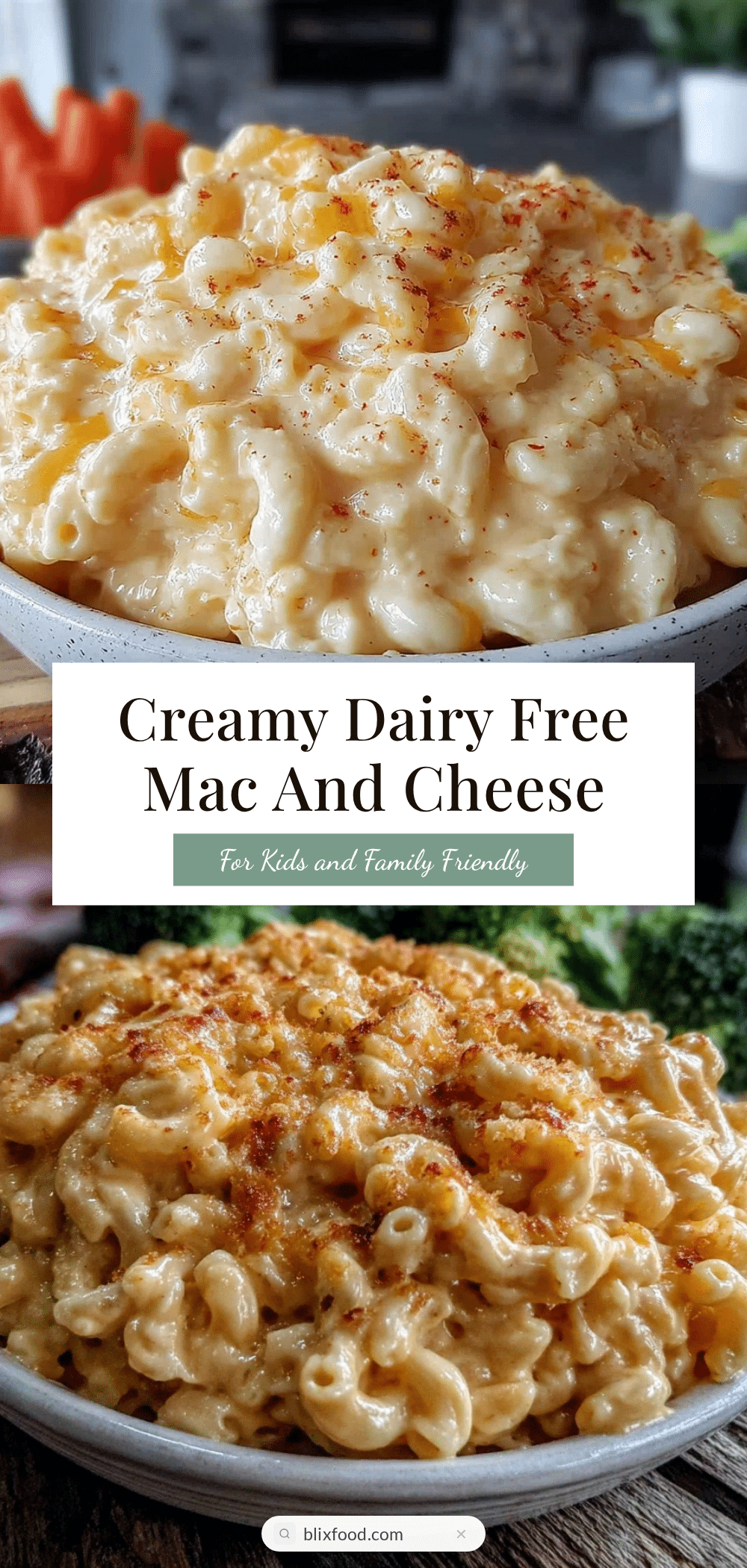 creamy dairy free mac and cheese for kids recipe