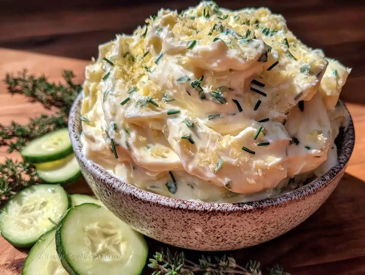 creamy homemade tzatziki sauce preparation steps