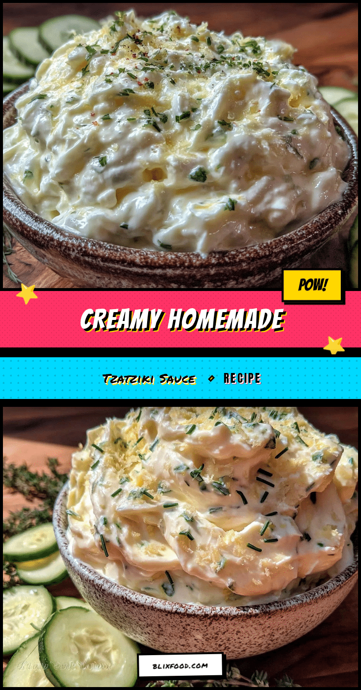 creamy homemade tzatziki sauce recipe