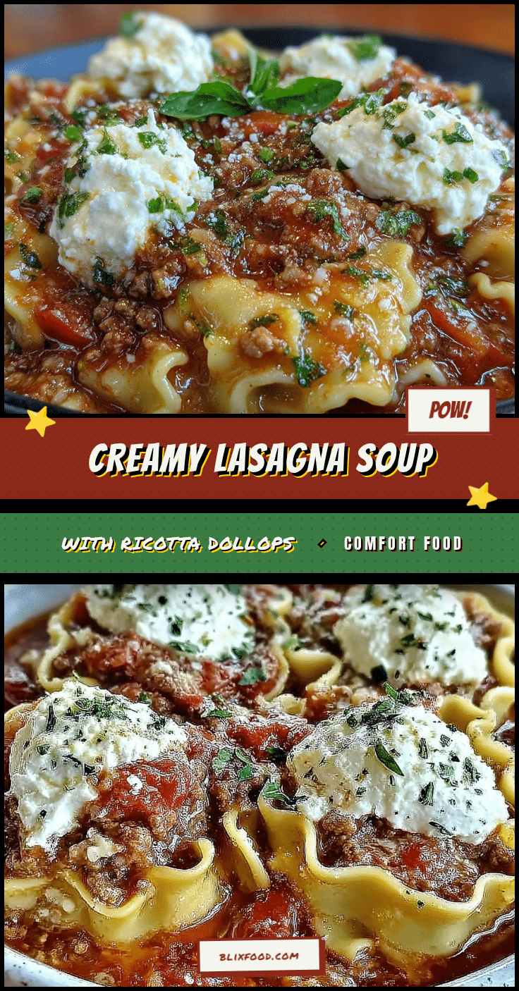 creamy lasagna soup recipe