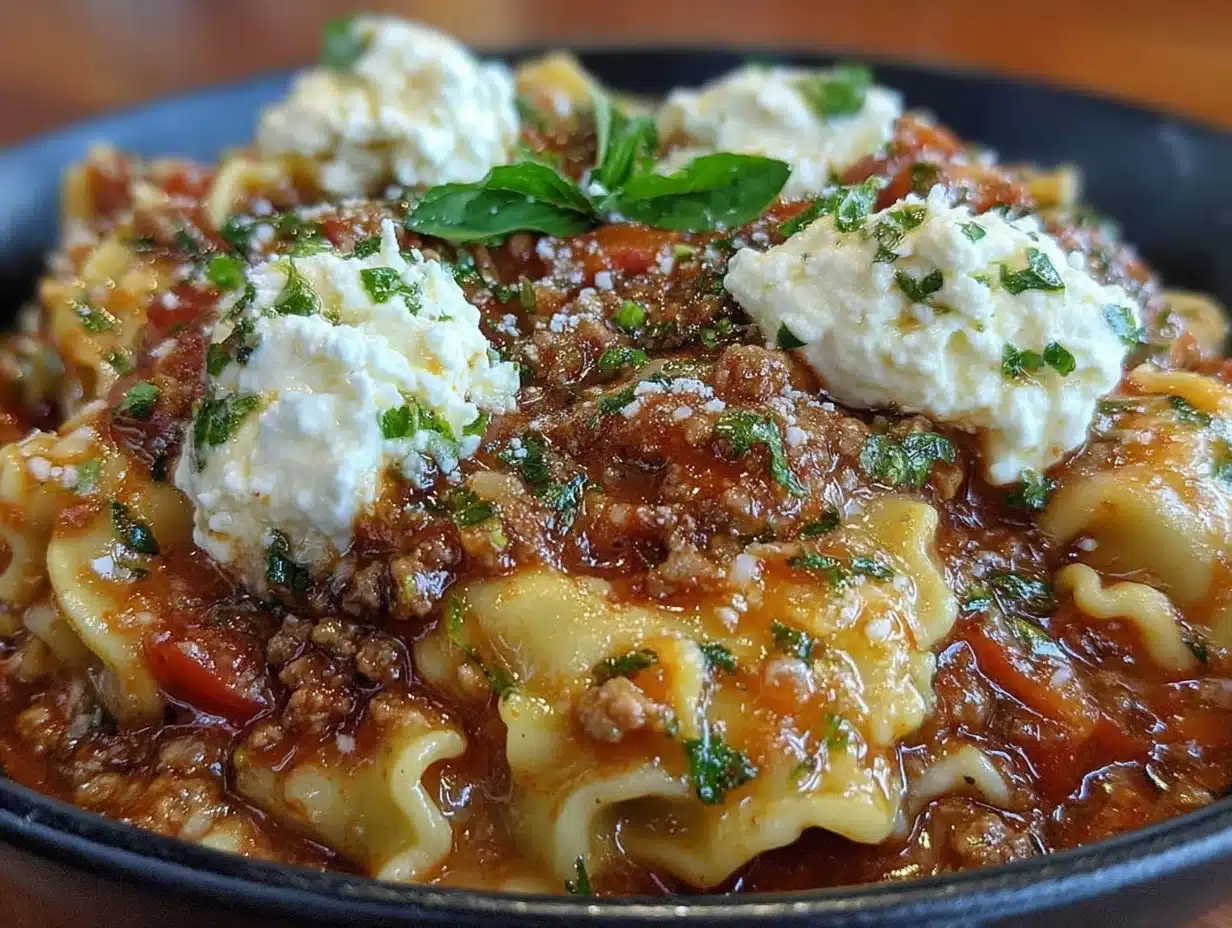 creamy lasagna soup - featured image