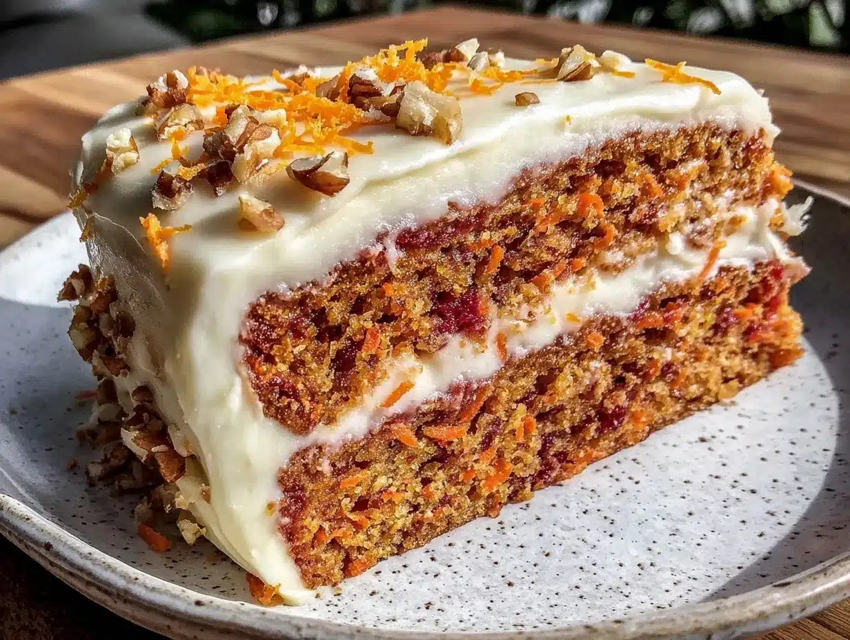 creamy vegan carrot cake preparation steps