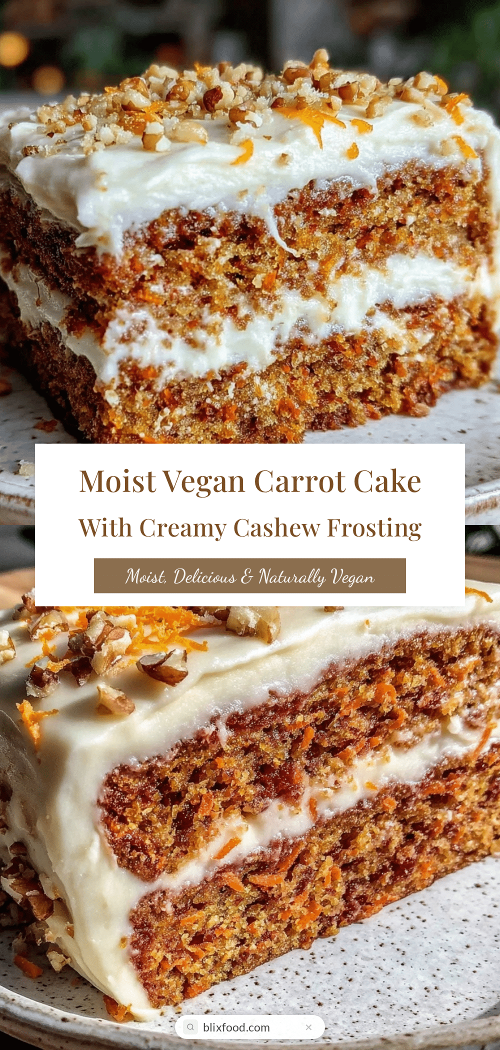 creamy vegan carrot cake recipe