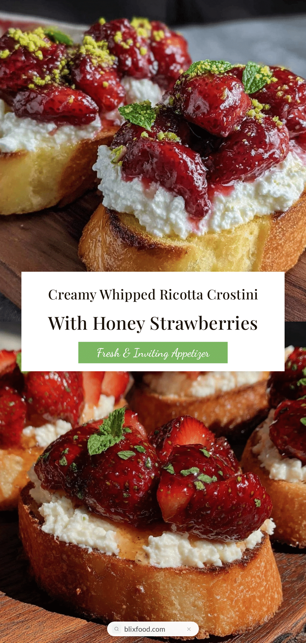 creamy whipped ricotta crostini recipe