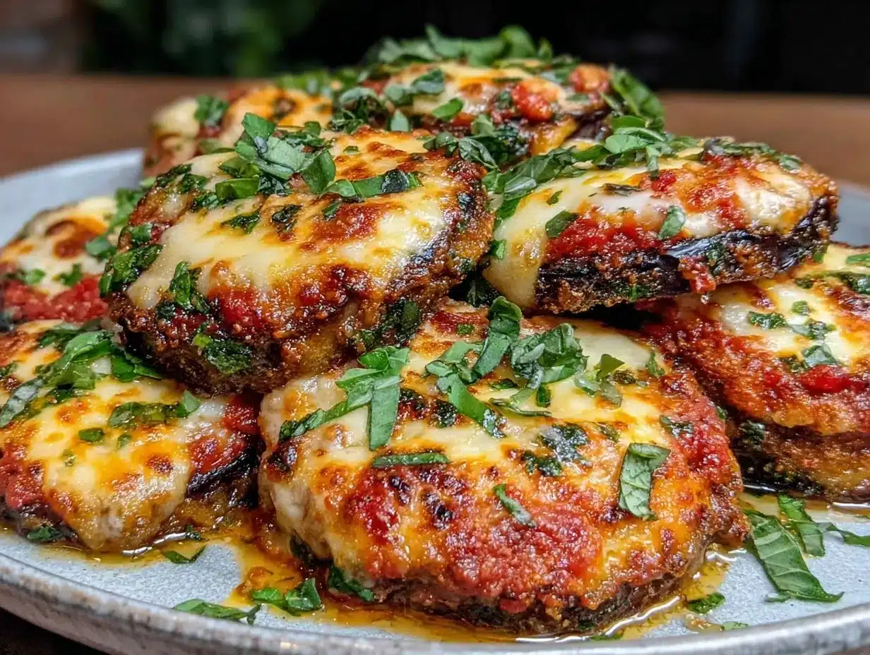 crispy baked eggplant parmesan preparation steps