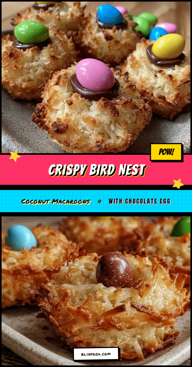 crispy bird nest coconut macaroons recipe