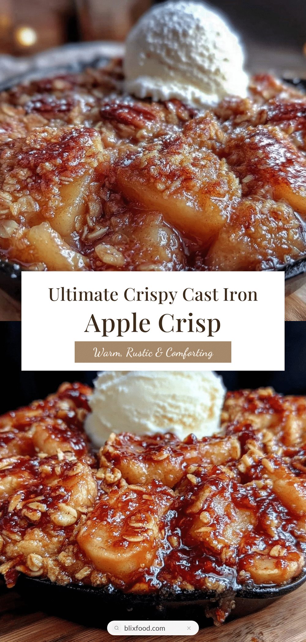 crispy cast iron apple crisp recipe