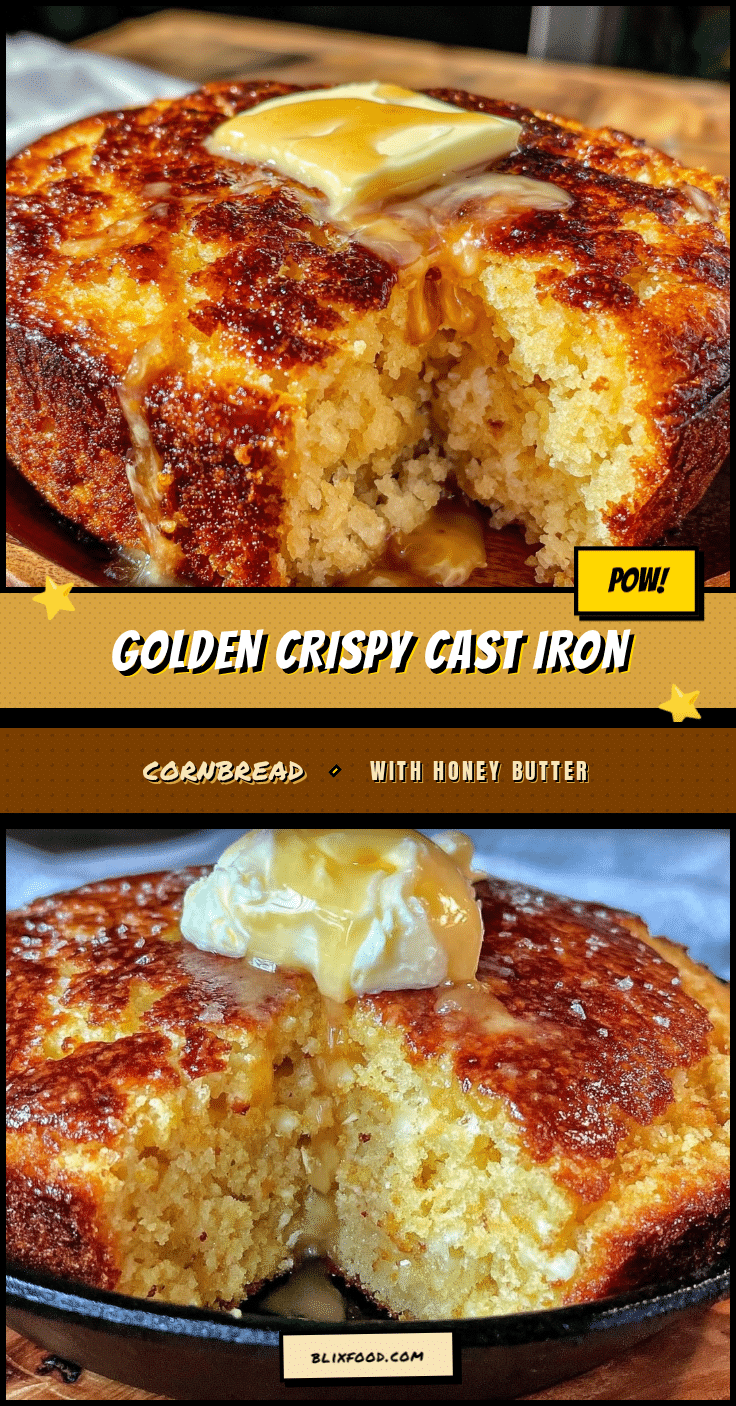 crispy cast iron cornbread recipe