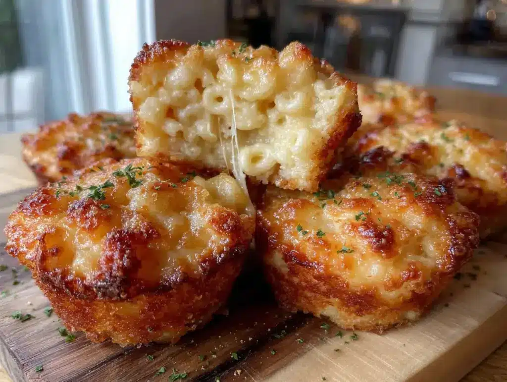 crispy mac and cheese cups - featured image