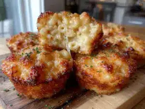 crispy mac and cheese cups - featured image
