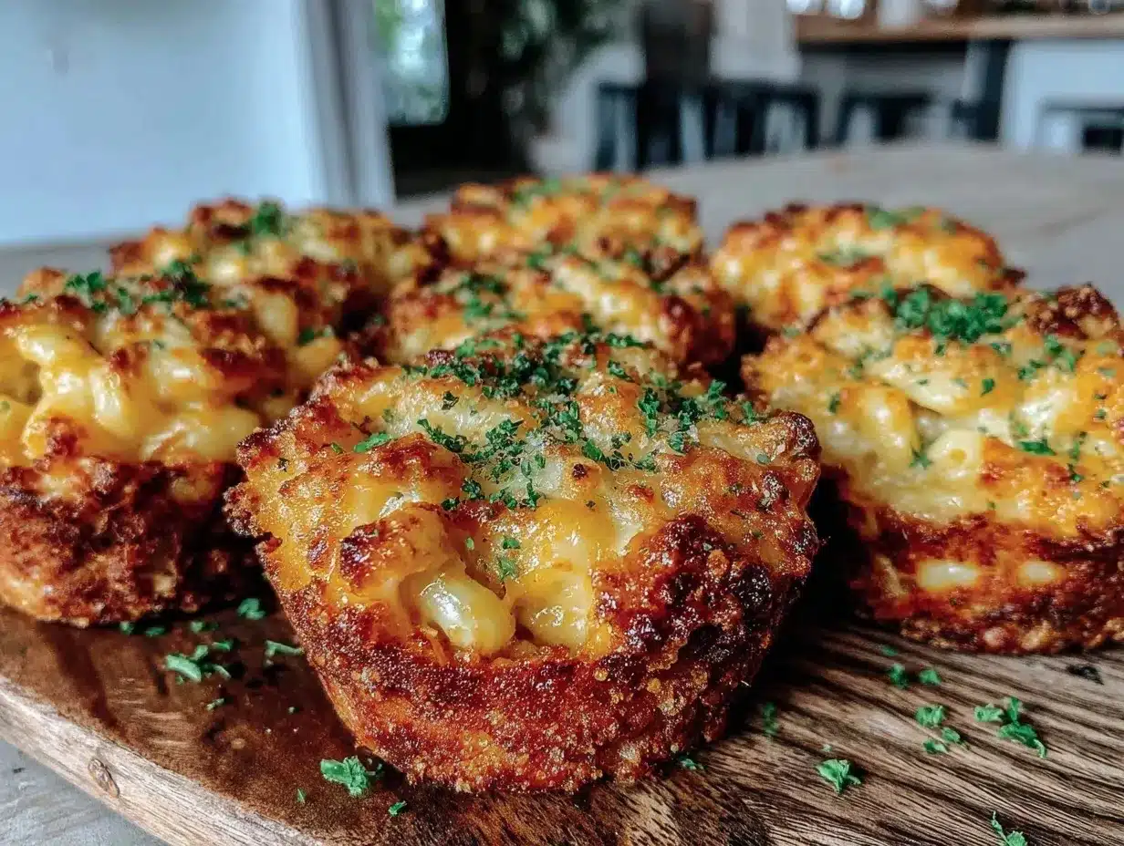 crispy mac and cheese cups preparation steps