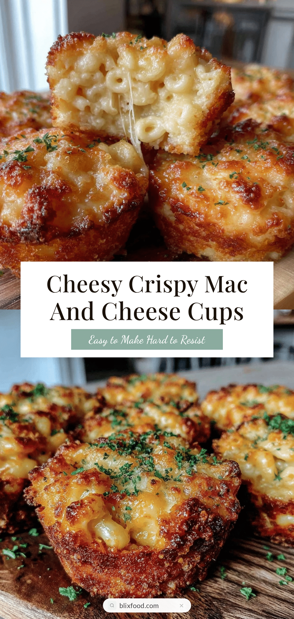 crispy mac and cheese cups recipe