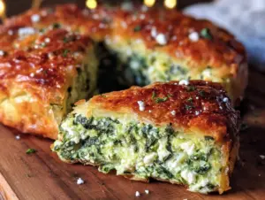 crispy spanakopita spinach pie - featured image