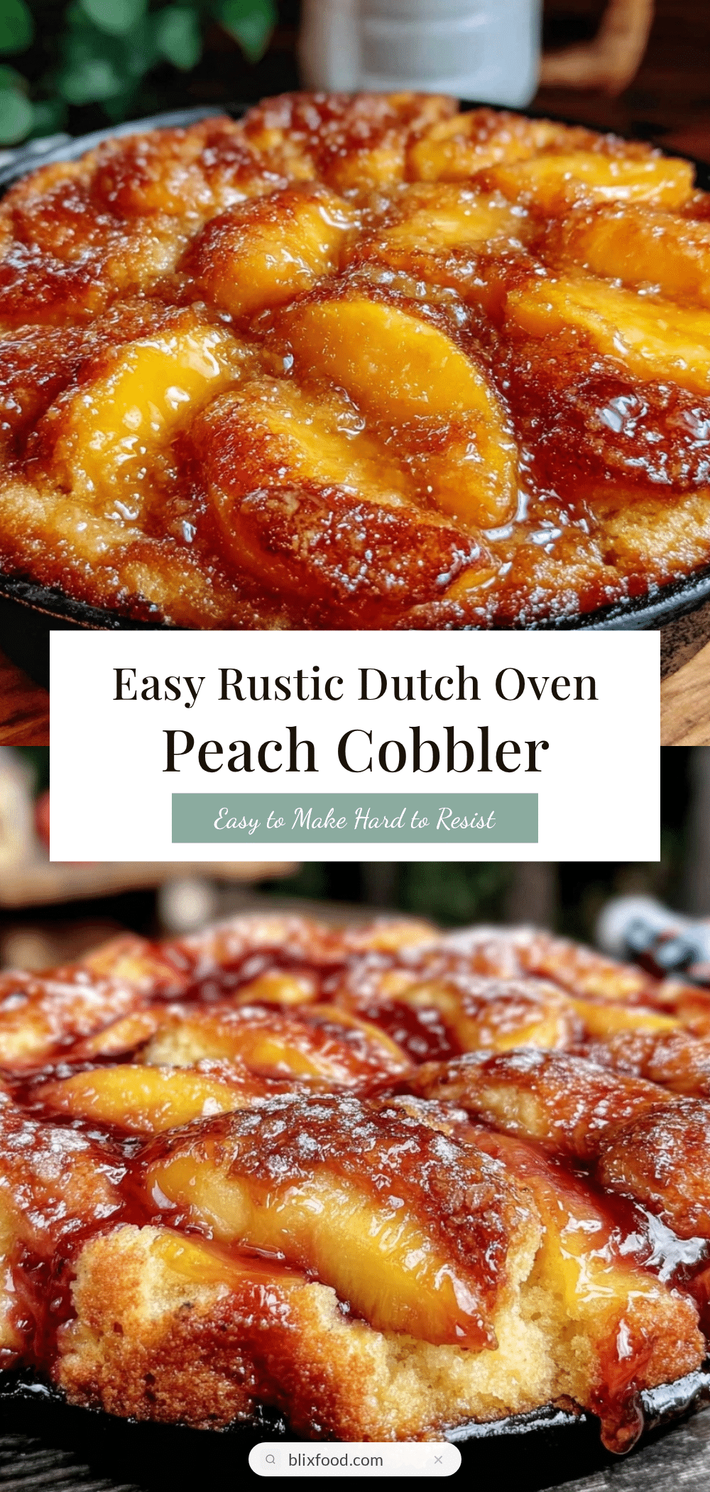 dutch oven peach cobbler recipe