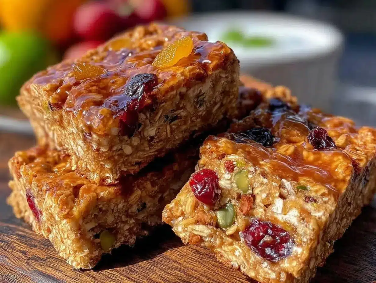 easy chewy nut free granola bars preparation steps