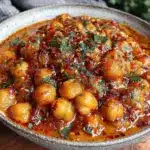 easy creamy chickpea curry - featured image