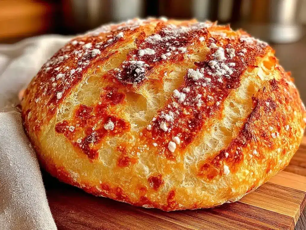 Easy Crispy Dutch Oven No Knead Bread - featured image