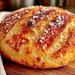 Easy Crispy Dutch Oven No Knead Bread - featured image