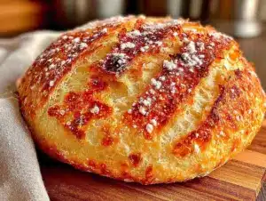 Easy Crispy Dutch Oven No Knead Bread - featured image