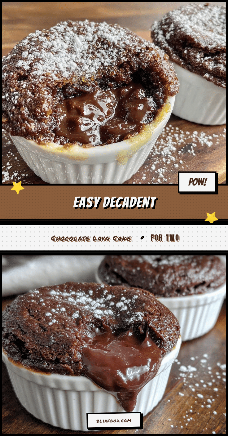 easy decadent chocolate lava cake for two recipe