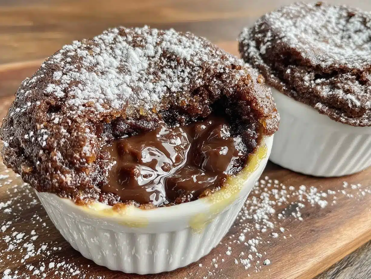 easy decadent chocolate lava cake for two - featured image